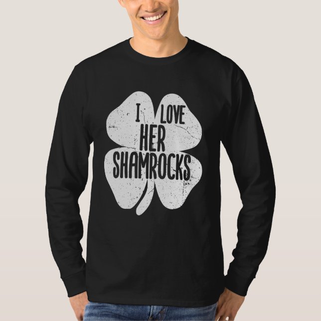 Camiseta Me encantan sus rocas St. Patrick's Day Couples (Anverso)