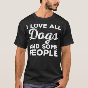 Camiseta Me Encantan Todos Los Perros Divertidos Introverti