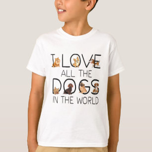 Camiseta Me Encantan Todos Los Perros En El Mundo Los Regal