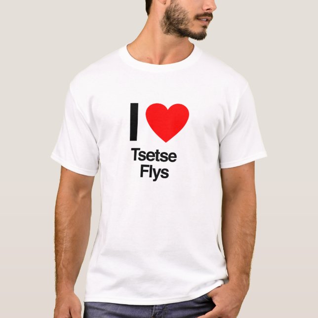 Camiseta me encantan tsetse flys (Anverso)