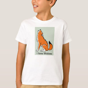 Camiseta Me encantan WOLVES - Gráfico animal - Vida silvest