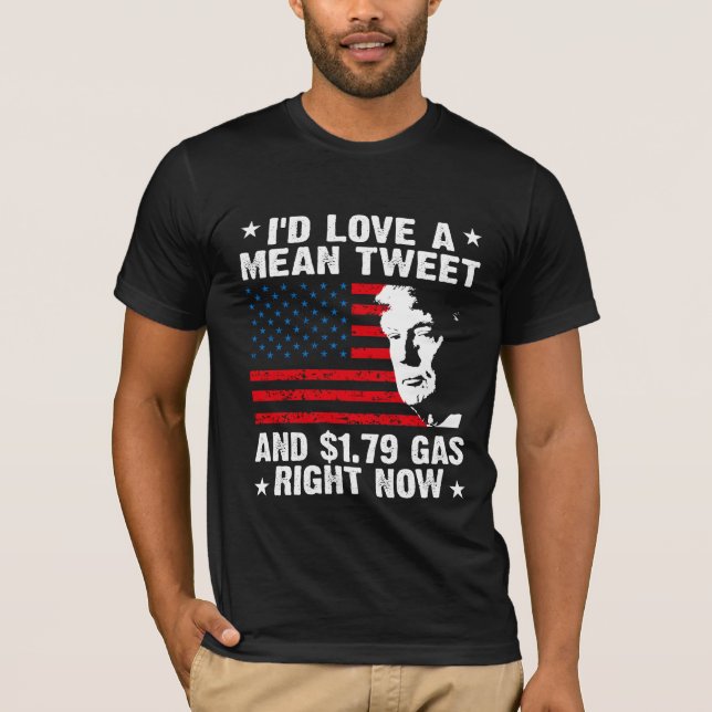Camiseta Me encantaría un tuit malo, a favor de Trump contr (Anverso)