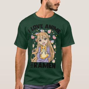 Camiseta Me Encanto Anime Y Ramen - Chica Kawaii Otaku - Cu