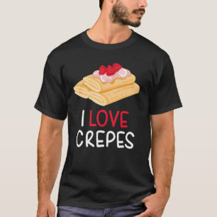 Camiseta Me Encanto Crepes Crepe Panqueques Comida Francesa