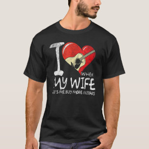 Camiseta Me Encanto Cuando Mi Esposa Me Permite Comprar Más