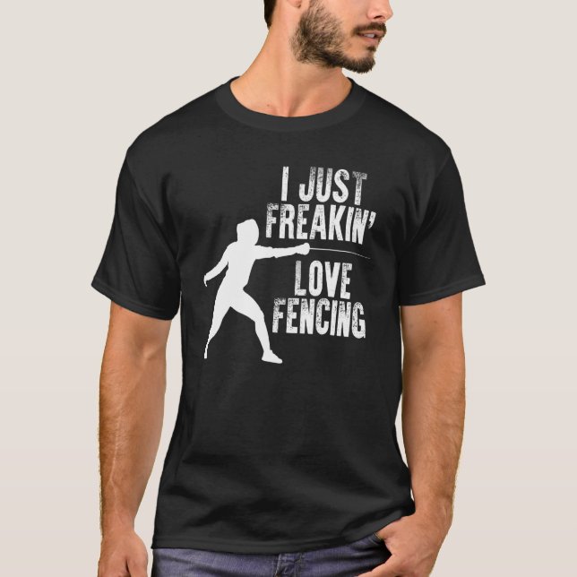 Camiseta Me Encanto De Esgrima De Esgrima De Esgrima Para L (Anverso)