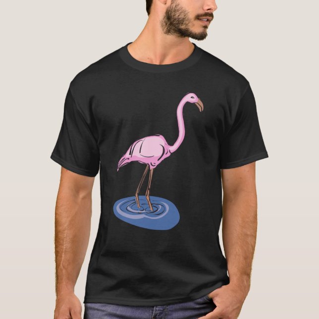 Camiseta Me Encanto De Los Flamingos Rosados OK Flamingo (Anverso)