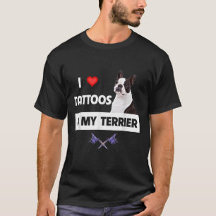 Camiseta Me Encanto De Los Tatuajes Y De Mi Perro Collie Fr