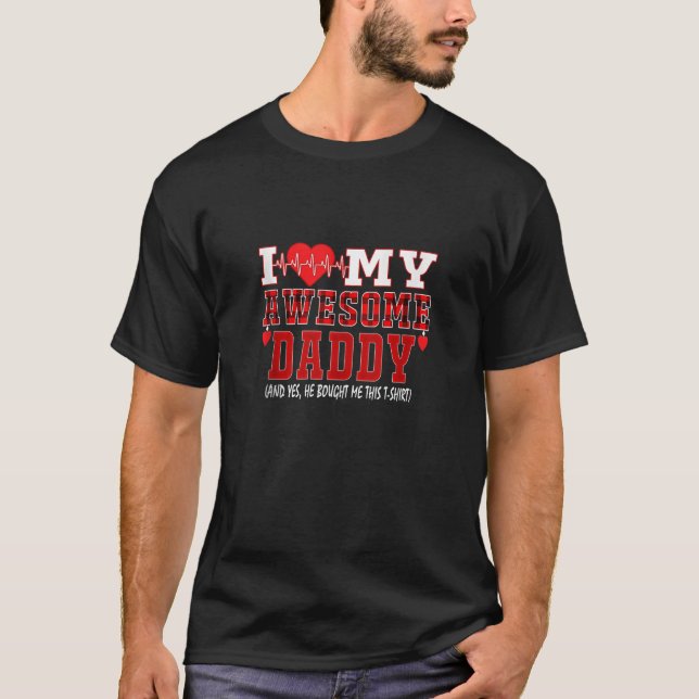 Camiseta Me Encanto De Mi Papi Increíble Y Sí Me Compró Est (Anverso)