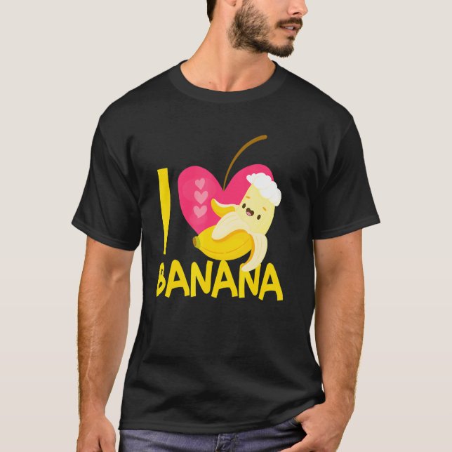 Camiseta Me Encanto El Banano La Comida Vegan (Anverso)