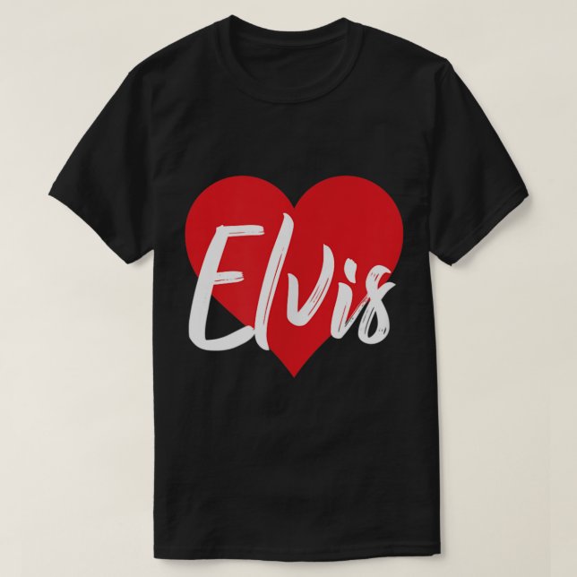 Camiseta Me Encanto Elvis First Name (Diseño del anverso)