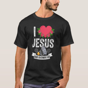 Camiseta Me Encanto Jesús Y Badminton Pickleball Player Dio