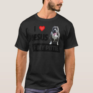 Camiseta Me Encanto Jesús Y Mi Mascota Pittie Pitbull Perro