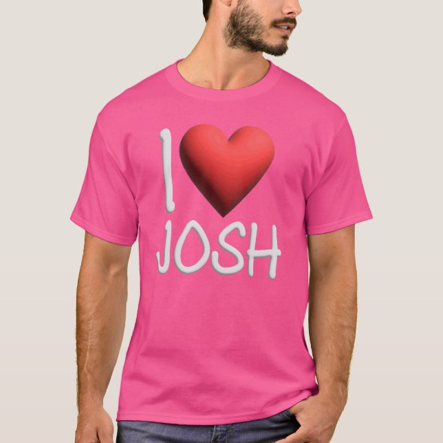 Camiseta Me Encanto Josh Name Personalized Men BFF Joshua H (Anverso)