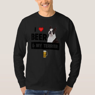 Camiseta Me Encanto La Cerveza Y Mi Madre Patrona De Boston