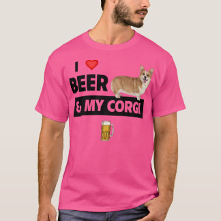 Camiseta Me Encanto La Cerveza Y Mi Mamá Corgi Pembroke Car