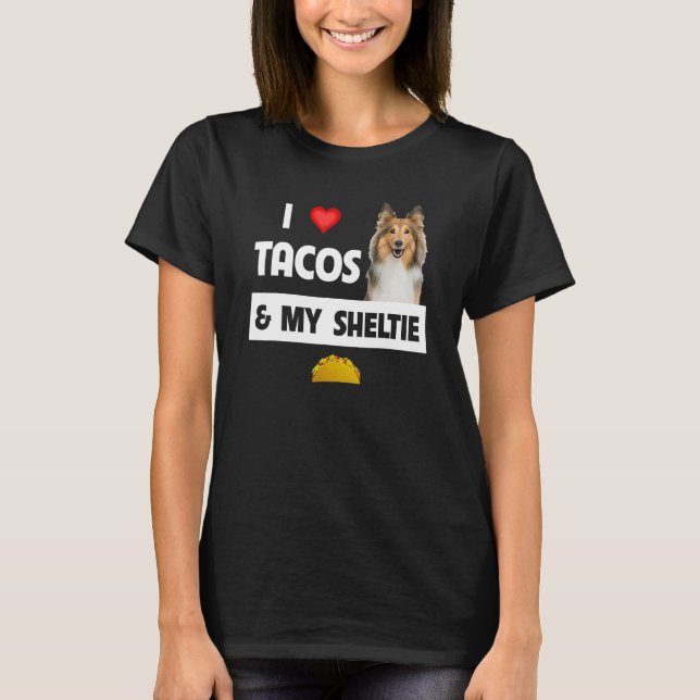 Camiseta Me Encanto Los Tacos Y Mi Costero De Comida Mexica (Anverso)
