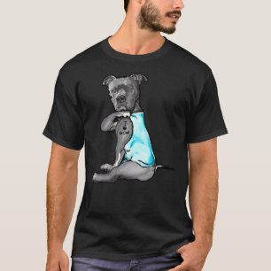 Camiseta Me Encanto Mamá Tattoo Pitbull Perro Lover Mujeres