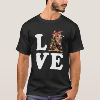 Camiseta Me Encanto Mi Cocker Spaniel Bandana Gafas De Sol