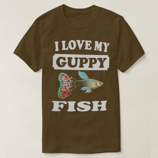 Camiseta Me Encanto Mi Guppy Fish (Diseño del anverso)