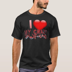 Camiseta Me Encanto Mi Loca Novia Gráfica 3D