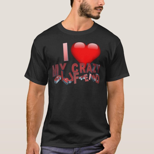 Camiseta Me Encanto Mi Loca Novia Gráfica 3D (Anverso)