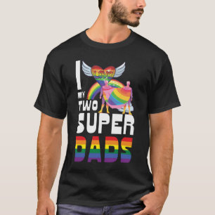 Camiseta Me Encanto Mis Dos Súper Padres Orgullo LGBT Orgul