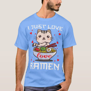 Camiseta Me Encanto Ramen Kawaii Anime Cute Cat Ramen