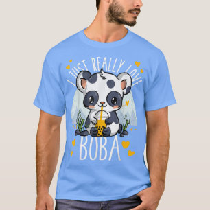 Camiseta Me Encanto Realmente Boba Bubble Tea Lover Kawaii