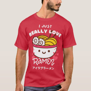Camiseta Me Encanto Realmente De Los Fideos Japoneses Ramía