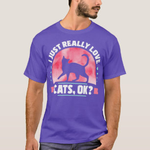 Camiseta Me Encanto Realmente De Los Gatos.