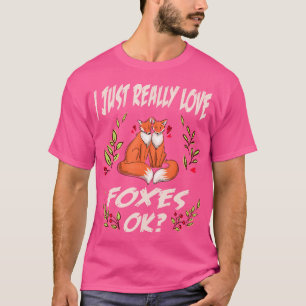Camiseta Me Encanto Realmente De Los Zorros Ok, Fox Roja