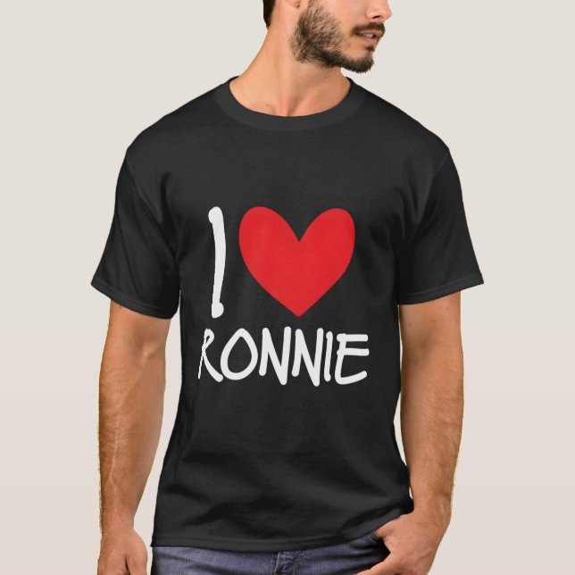 Camiseta Me Encanto Ronnie Name Personalizado Guy Bff Frien (Anverso)