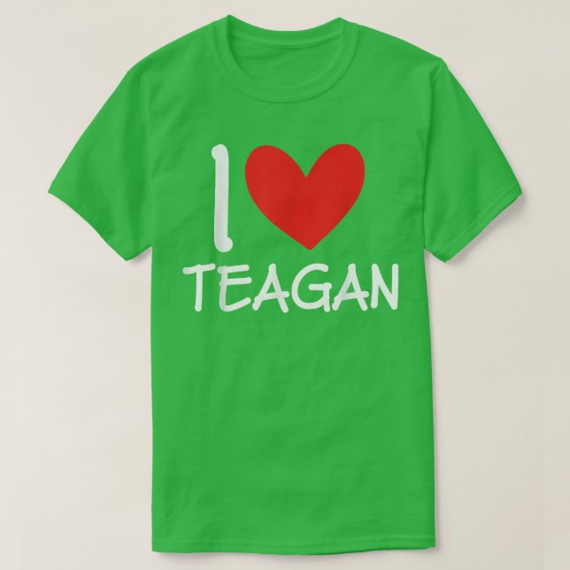 Camiseta Me Encanto Teagan Nombre Chica Personalizada Mujer (Diseño del anverso)