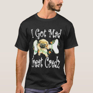 Camiseta Me Enfadó Mucho Credz De Sopa Hueso Cachorro Pug T