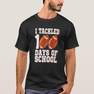 Camiseta Me Enfrenté Al Cien Días De Fútbol Escolar 100 Día