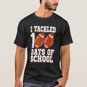 Camiseta Me Enfrenté Al Cien Días De Fútbol Escolar 100 Día