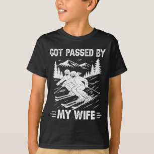 Camiseta Me Engañó Mi Esposa Divertido Marido Genial Esquí