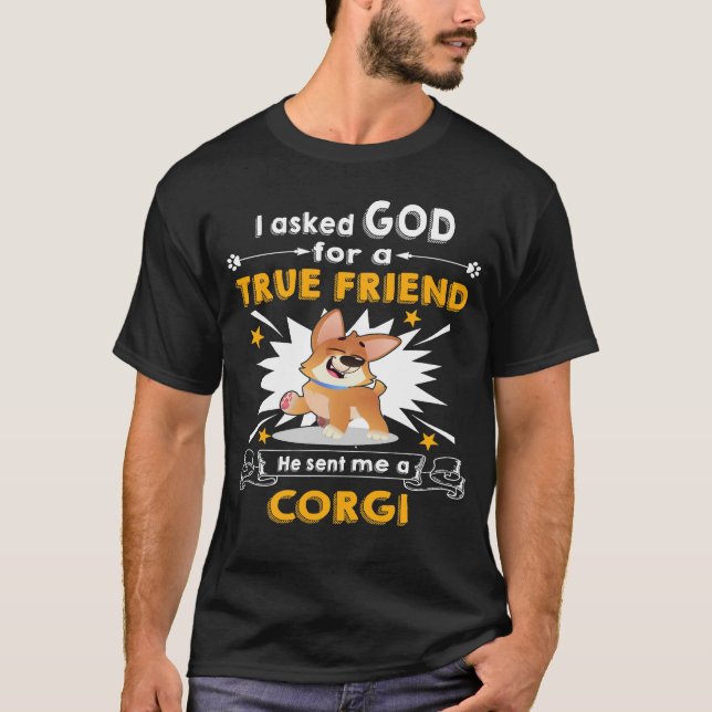 Camiseta Me Envió Un Corgi (110) (Anverso)