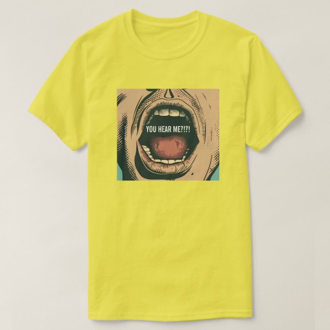 Camiseta Me Escuchas (Diseño del anverso)
