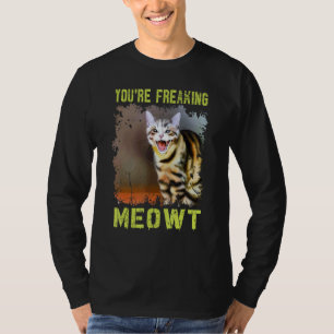 Camiseta Me estás asustando Gato Meme Gato broma gato  10