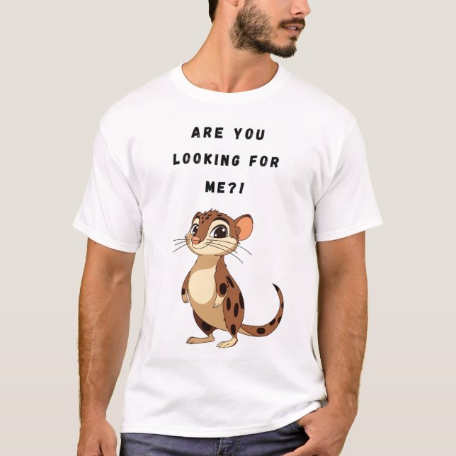 Camiseta ¡¿Me estás buscando?! Gato gracioso (Anverso)
