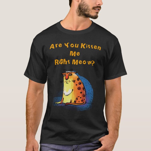 Camiseta ¿Me Estás Gatito A Mí? Gato gracioso (Anverso)