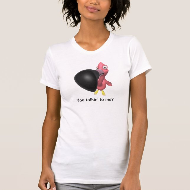 Camiseta ¿Me estás hablando? Flamingo divertido (Anverso)