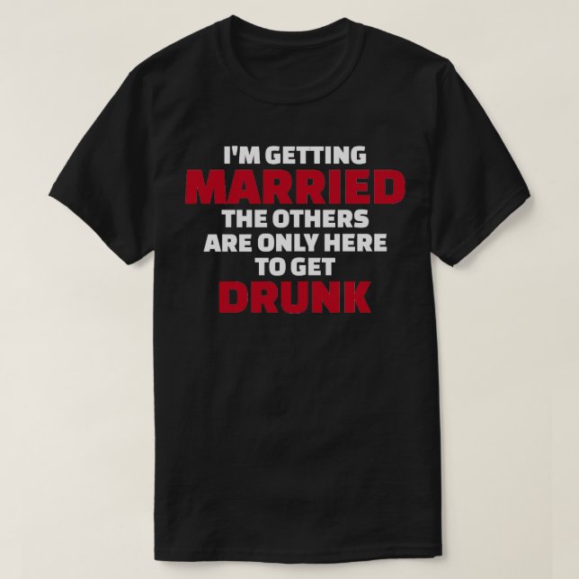Camiseta Me estoy casando (Diseño del anverso)