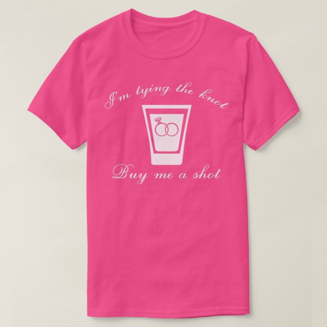 Camiseta Me estoy casando Cómprame un trago 1 (Diseño del anverso)