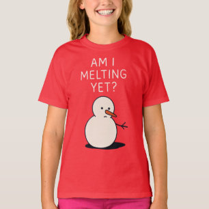 Camiseta ¿Me estoy derritiendo ya (Muñeco de nieve), Navida