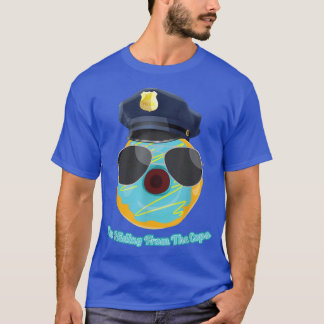 Camiseta Me estoy ocultando del Chiste de policía Donut de 
