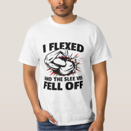 Camiseta Me Flexé y las mangas se cayeron - Gracioso fitnes