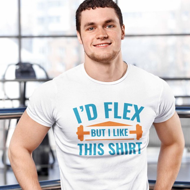 Camiseta Me Flexionaría (I'd flex but I like this shirt - Gym T-Shirt)